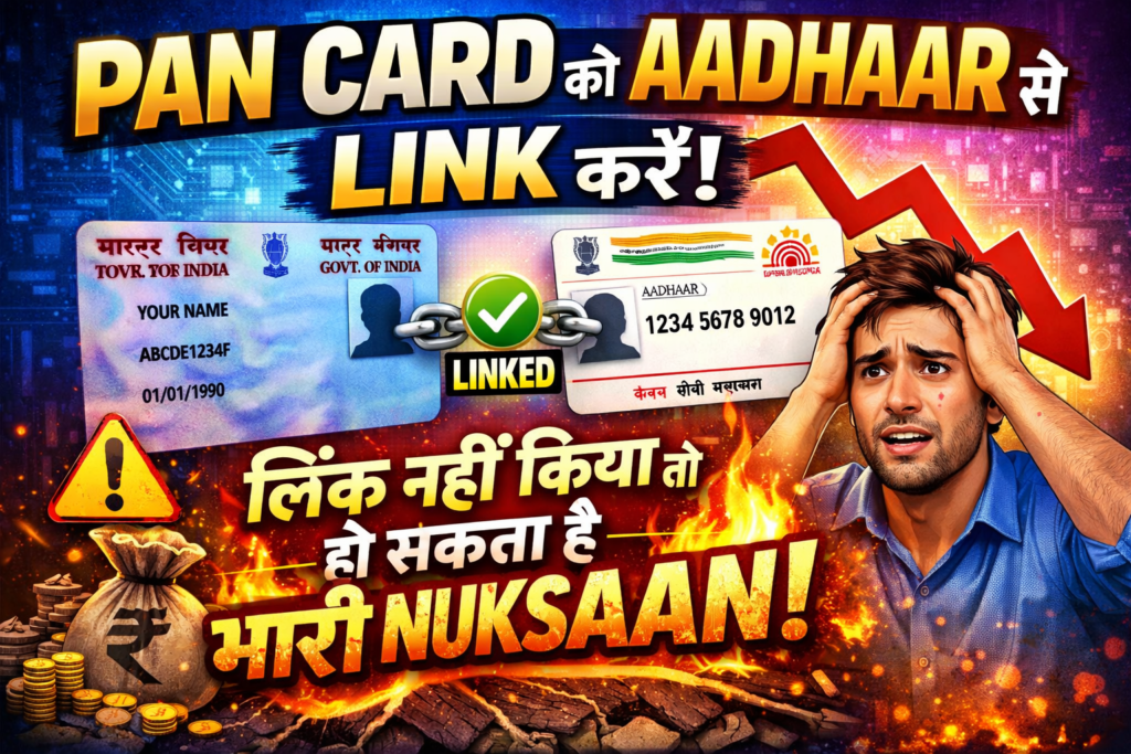 Aadhar card ko pan card se link karne ka tarika