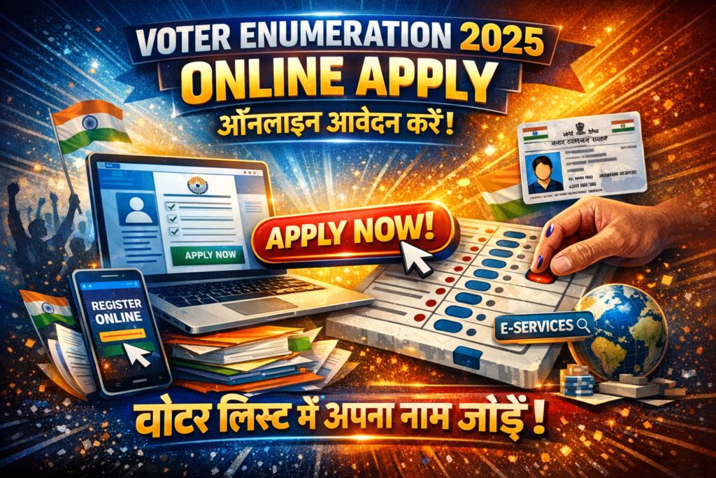 VOTER ENUMERATION 2025 ONLINE APPLY