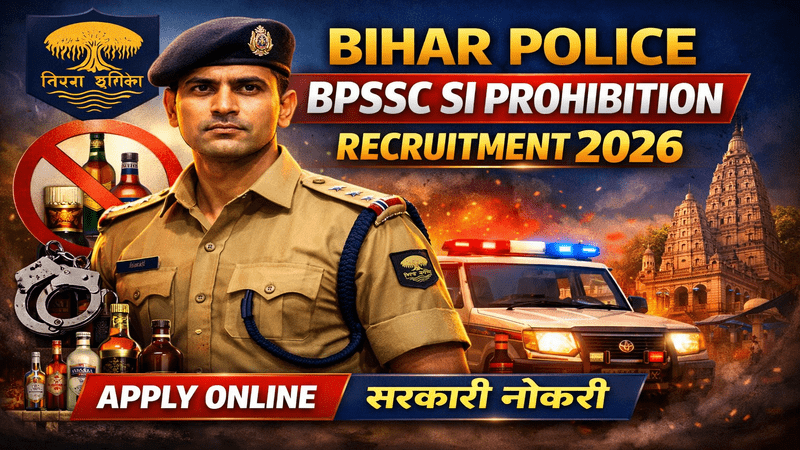 Bihar Police BPSSC SI Prohibition Recruitment 