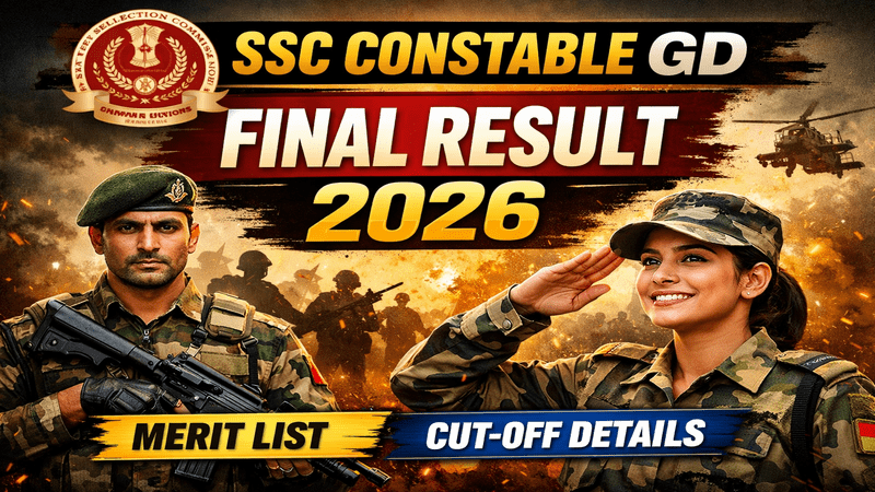 SSC Constable GD Final Result 2026
