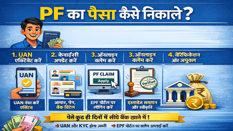 PF ka paisa online kaise nikale
