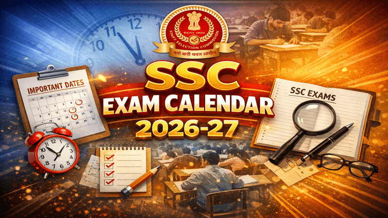 SSC Exam Calendar 2026-27