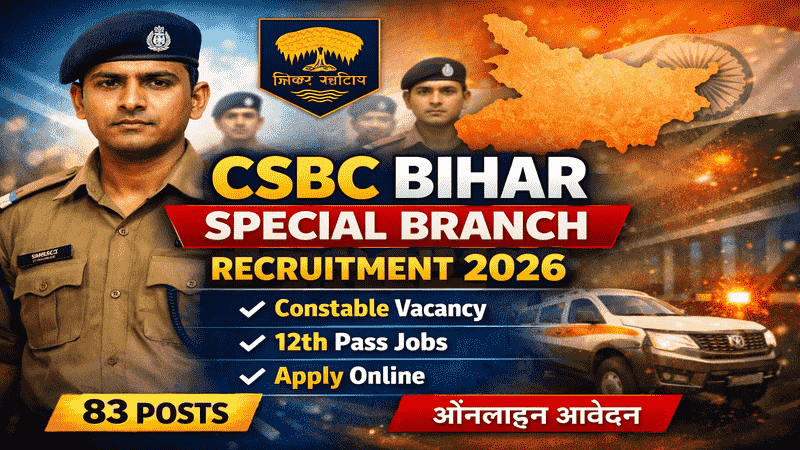 CSBC Bihar Special Branch Recruitment 2026