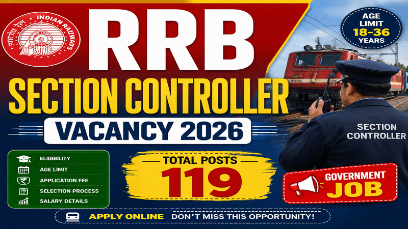 RRB Section Controller Vacancy 2026