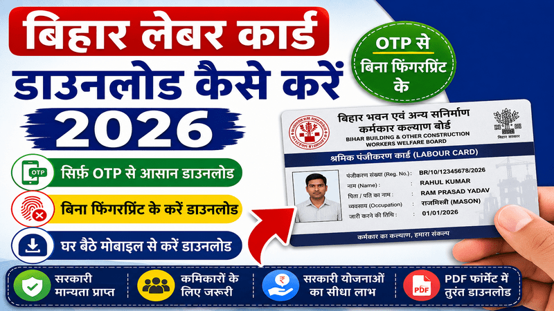 Bihar Labour Card Download Kaise Kare 2026