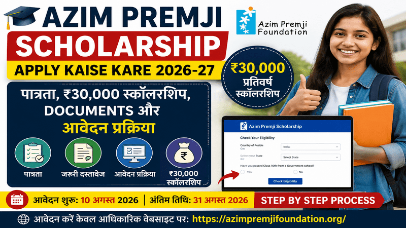 Azim Premji Scholarship Apply Kaise Kare